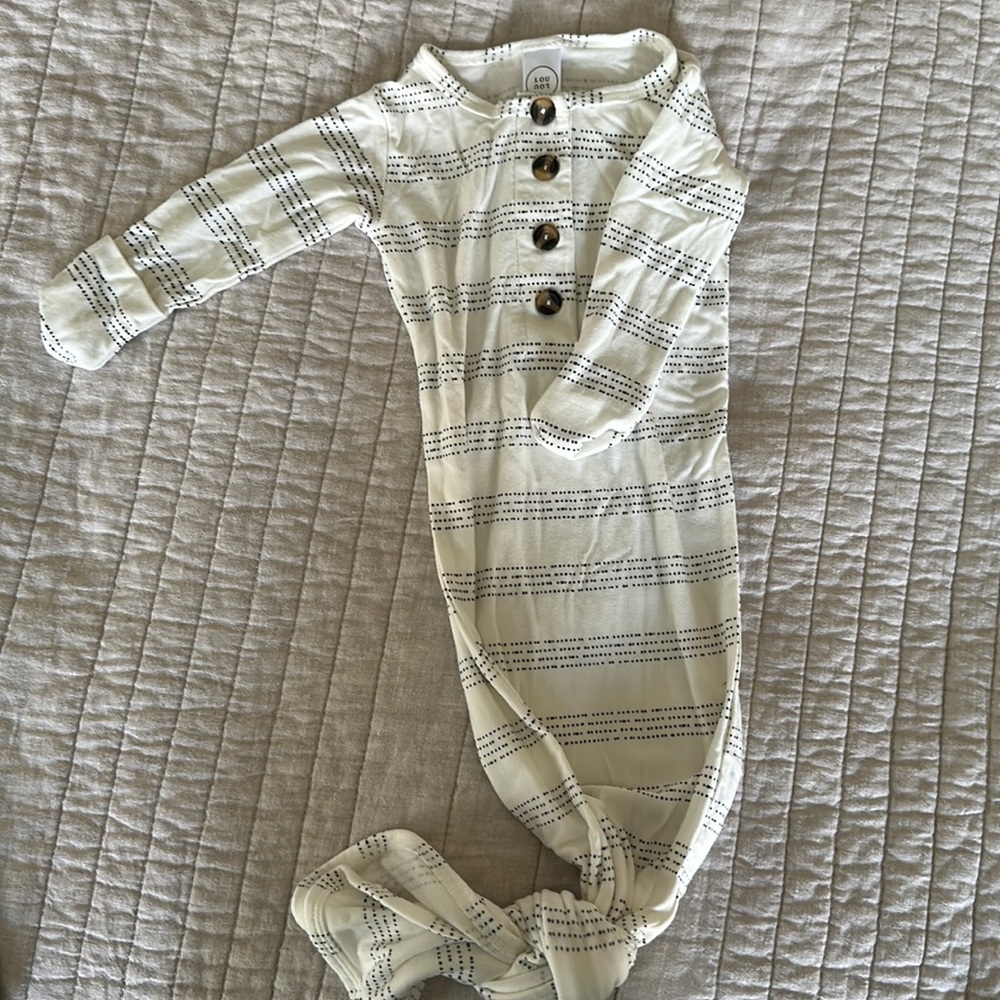 Lou Lou & Company Cream Striped Kids Pajamas